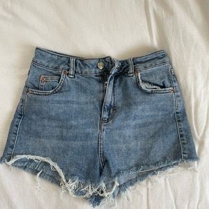Topshop denim shorts - high waist mom shorts